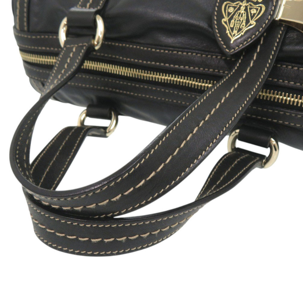 GUCCI Authentic Black Leather Bag - Picture 5 of 7